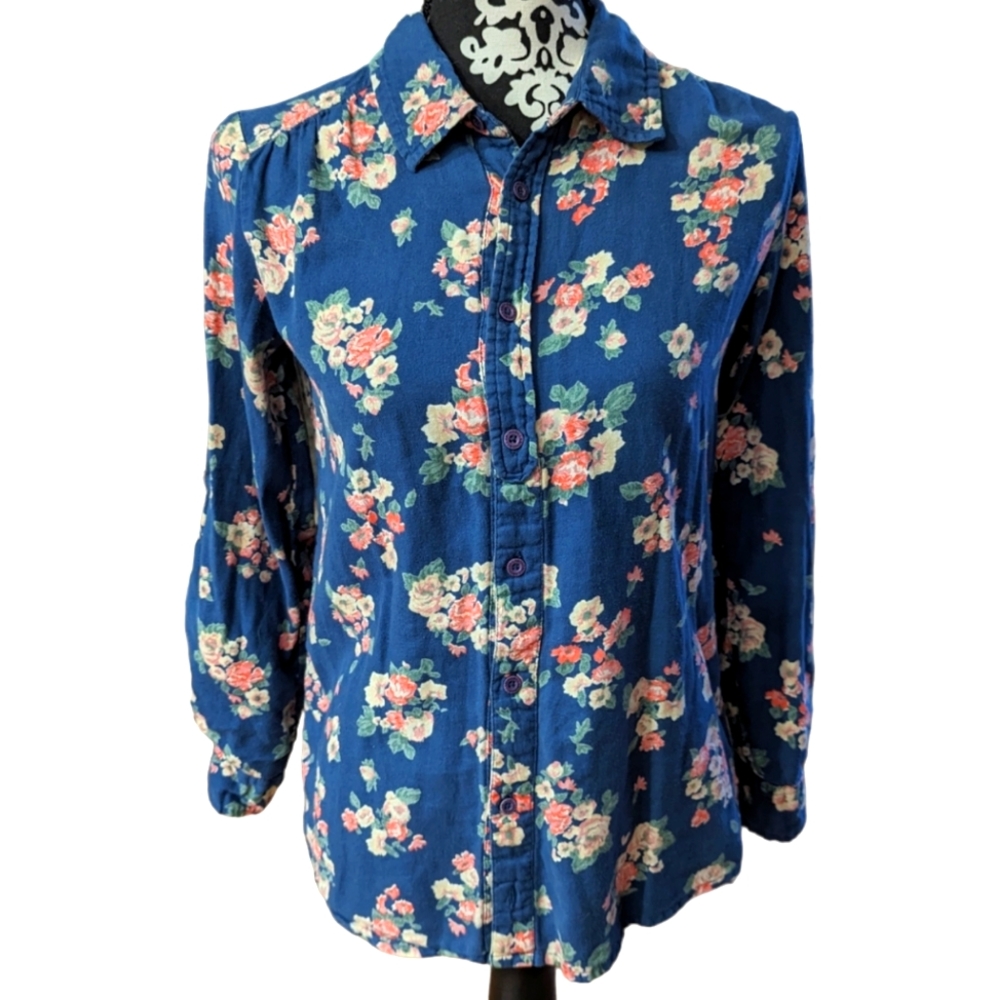 Billabong Vintage Vibe Floral Button Down Shirt